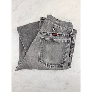 Vintage Rustler Jeans Mens 29x29 Faded Black Denim Straight